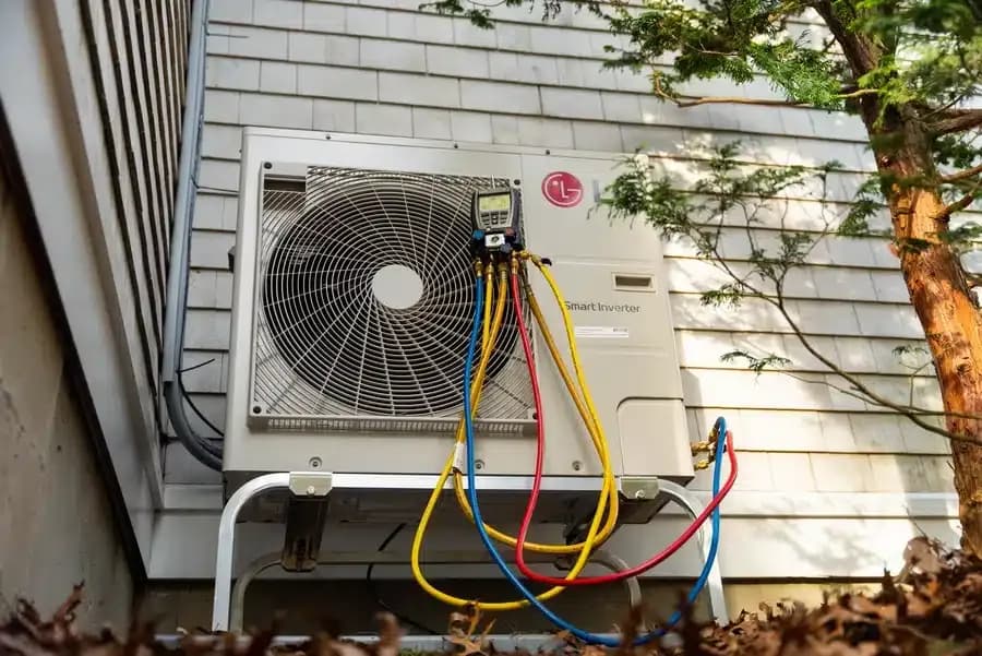 Heat pump on Cape Cod, MA.