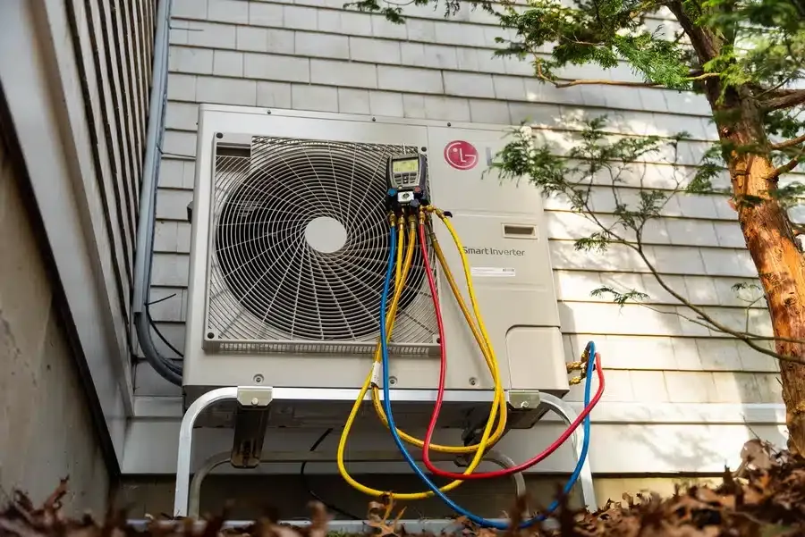 Heat pump on Cape Cod, MA.