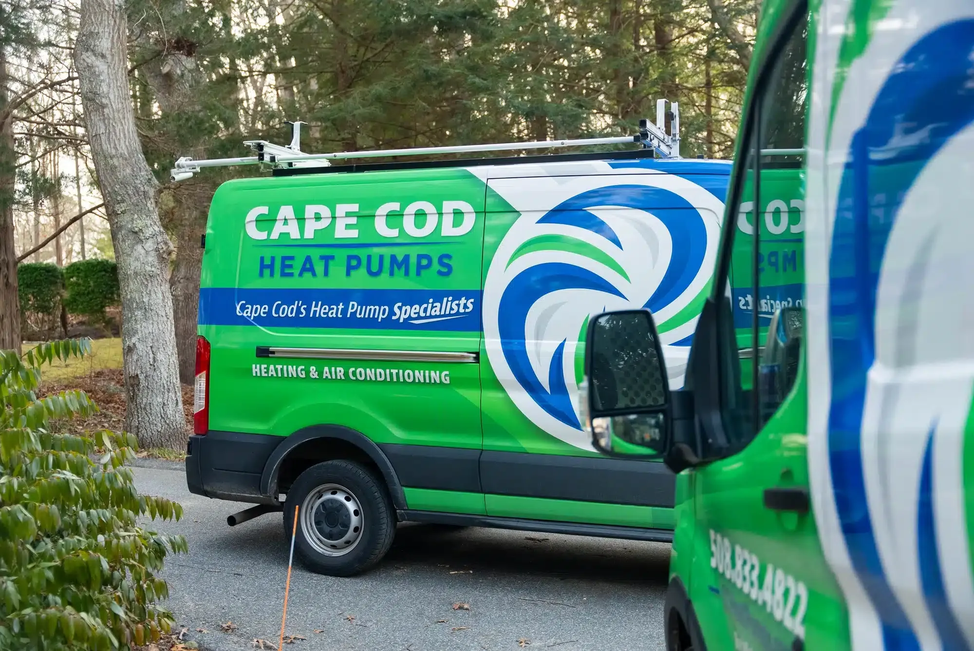 Cape Heating AC & Electric truck on Cape Cod, MA.