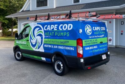 Cape Cod Heat Pumps Expert Installers Working on a Ductless HVAC Project