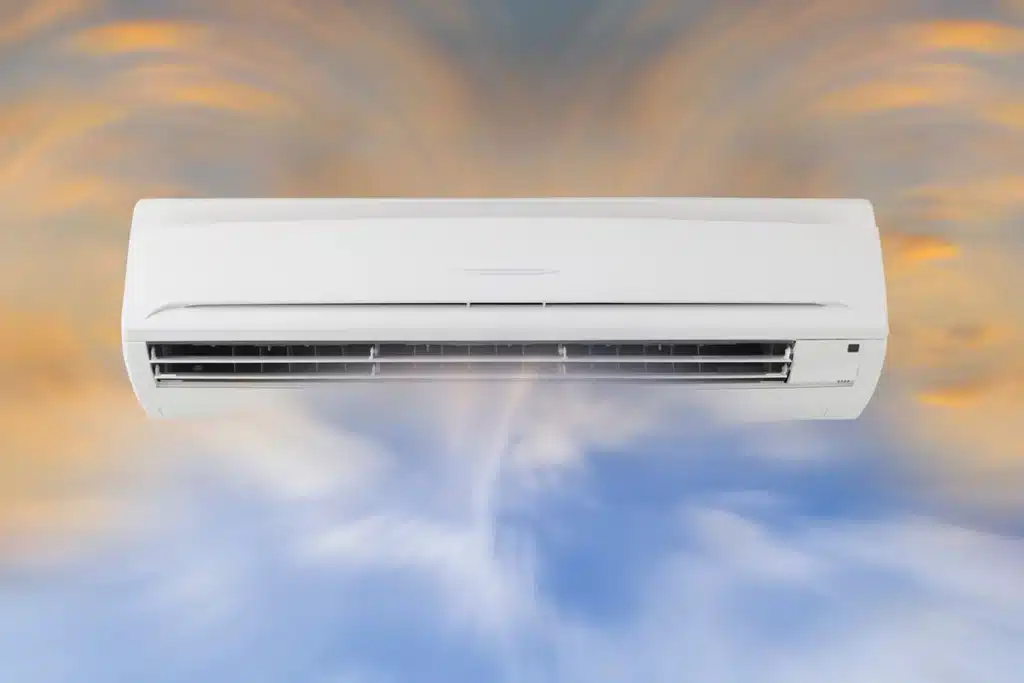 ductless mini split system cools a Cape Cod home